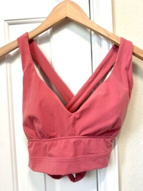 BuffBunny Alpha Sports Bra - Pink Elle Woods - Crossover back design